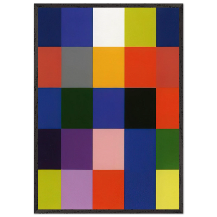 25 COLOURS 2007 - Gerhard Richter 70x100 cm / 28x40 inches Framed Art Print – Black Wooden Frame