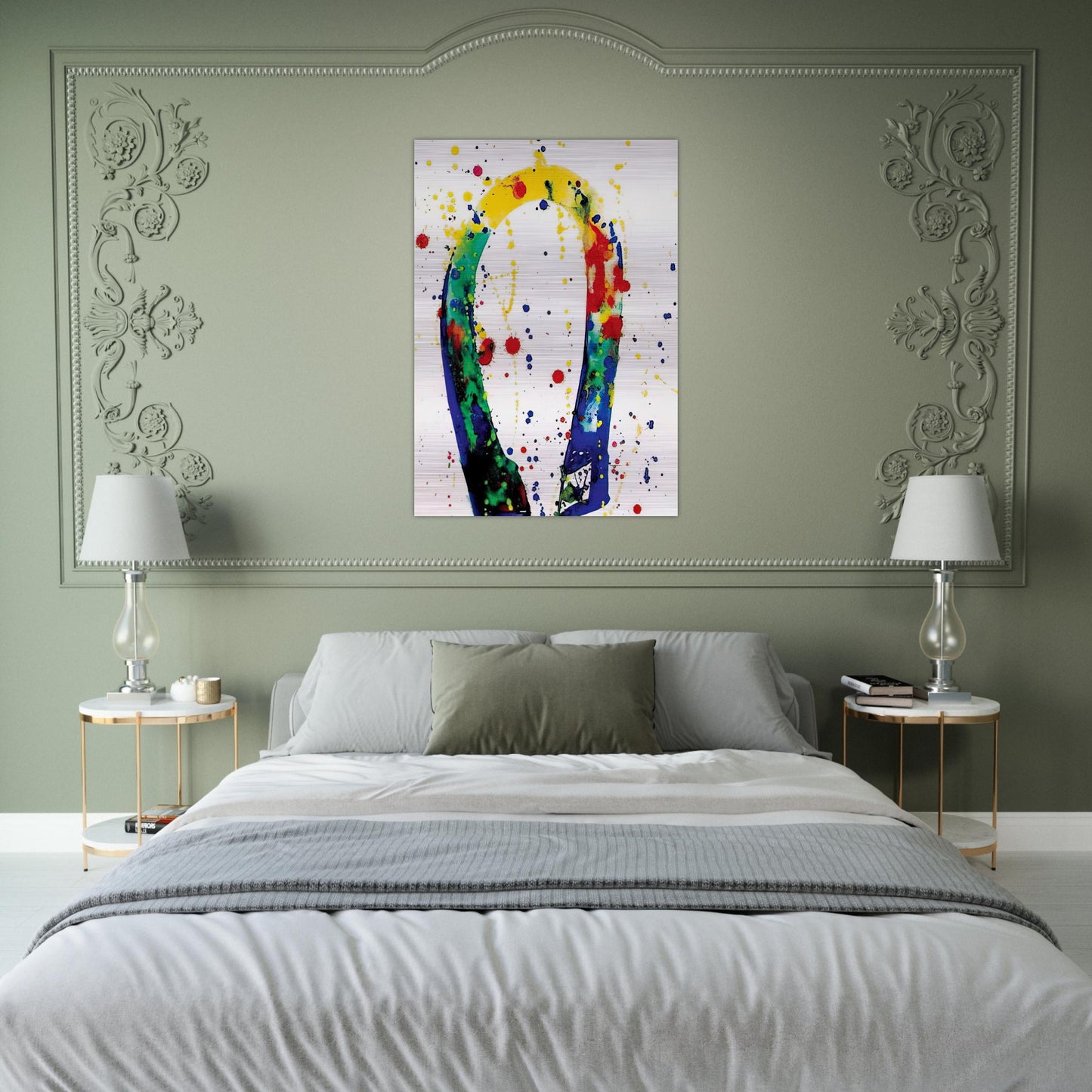 Sculpture Drawing Toyko  SF65-018  - Sam Francis Brushed Aluminum Print - 70x100 cm / 28x40 inches | Sam Francis Aluminum Print | Sam Francis Prints