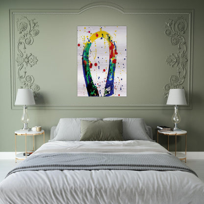 Sculpture Drawing Toyko  SF65-018  - Sam Francis Brushed Aluminum Print - 70x100 cm / 28x40 inches | Sam Francis Aluminum Print | Sam Francis Prints