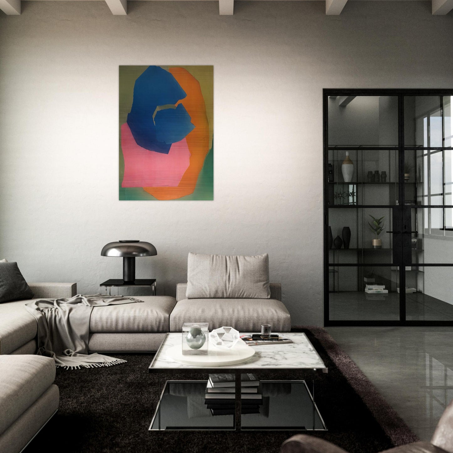 KALANI HAWAII 1969 - Esteban Vicente Brushed Aluminum Print - 70x100 cm / 28x40 inches | Esteban Vicente Aluminum Print | Esteban Vicente Prints