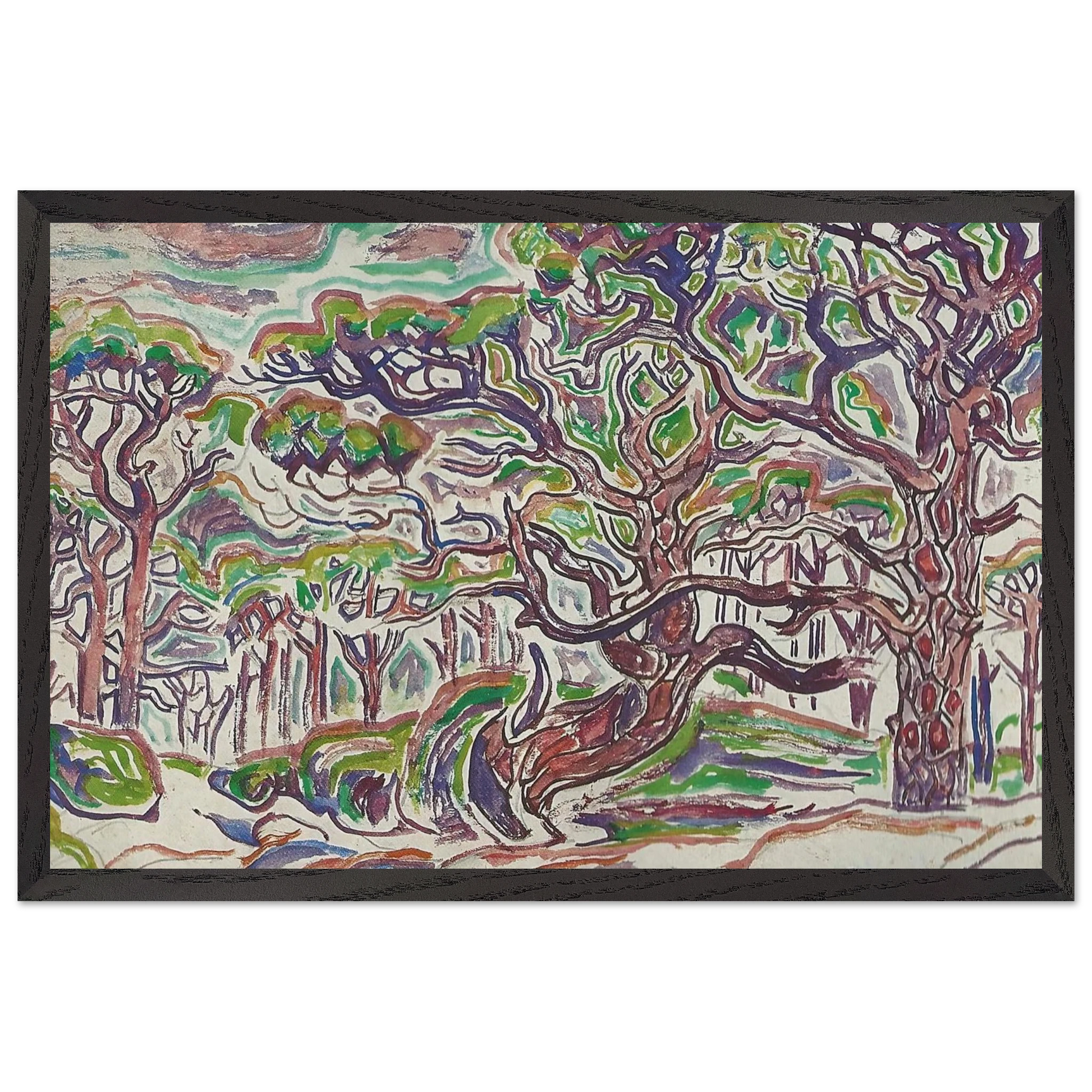 Walter Inglis Anderson - Walter Anderson Wall art - 50x70 cm / 20x28 Inches - Premium Wooden Framed Poster With Fine Art Paper - Wood frame