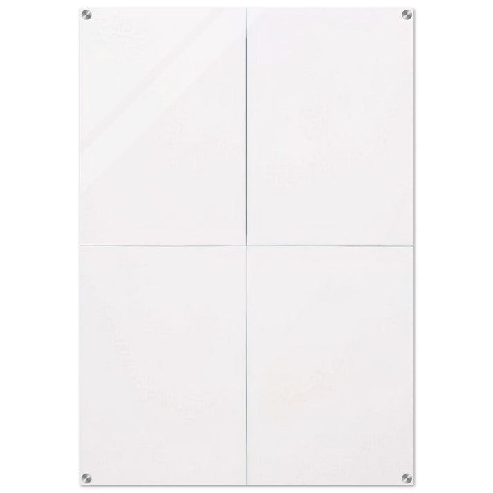 WHITE PAINTING FOUR PANEL 1951 - Robert Rauschenberg Acrylic Print - 70x100 cm / 28x40″ inches | Robert Rauschenberg Wall Art | Robert Rauschenberg Prints