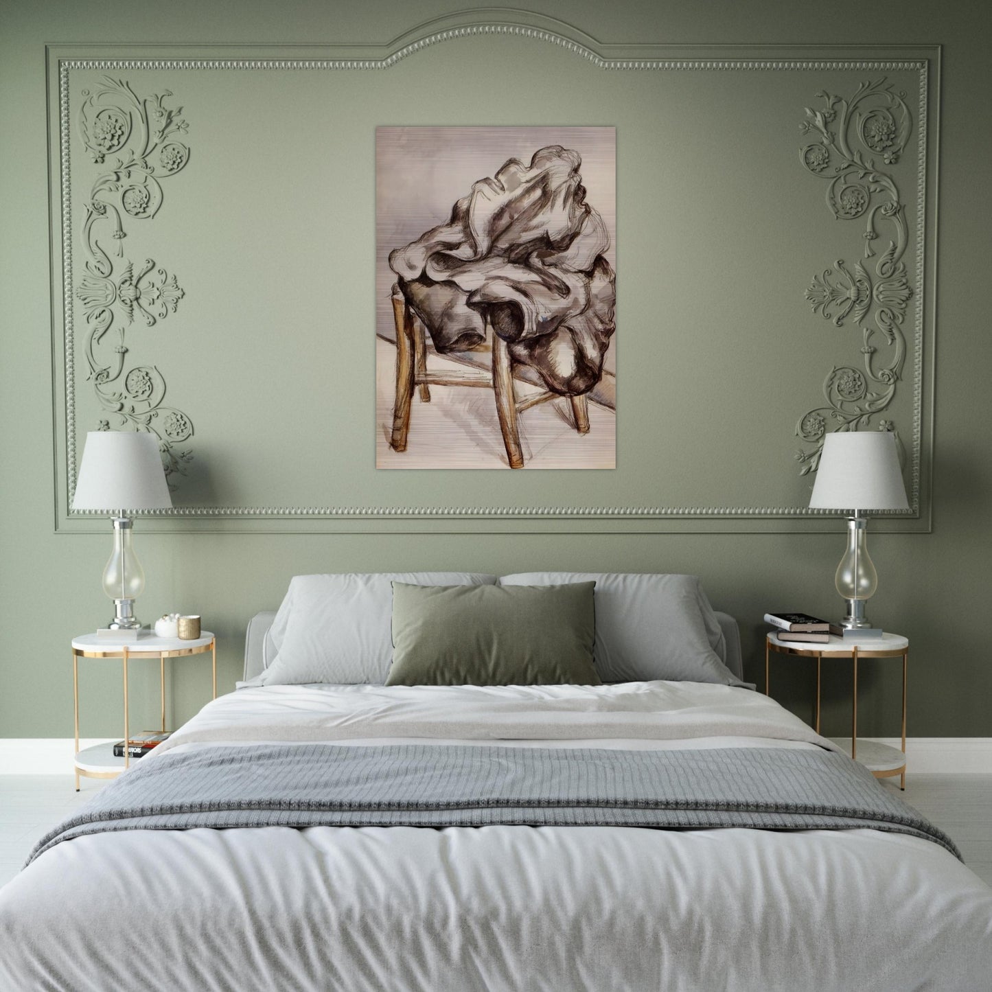 Jacket on a Chair - Paul Cézanne Brushed Aluminum Print - 70x100 cm / 28x40 inches | Paul Cézanne Aluminum Print | Paul Cézanne Prints