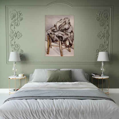 Jacket on a Chair - Paul Cézanne Brushed Aluminum Print - 70x100 cm / 28x40 inches | Paul Cézanne Aluminum Print | Paul Cézanne Prints