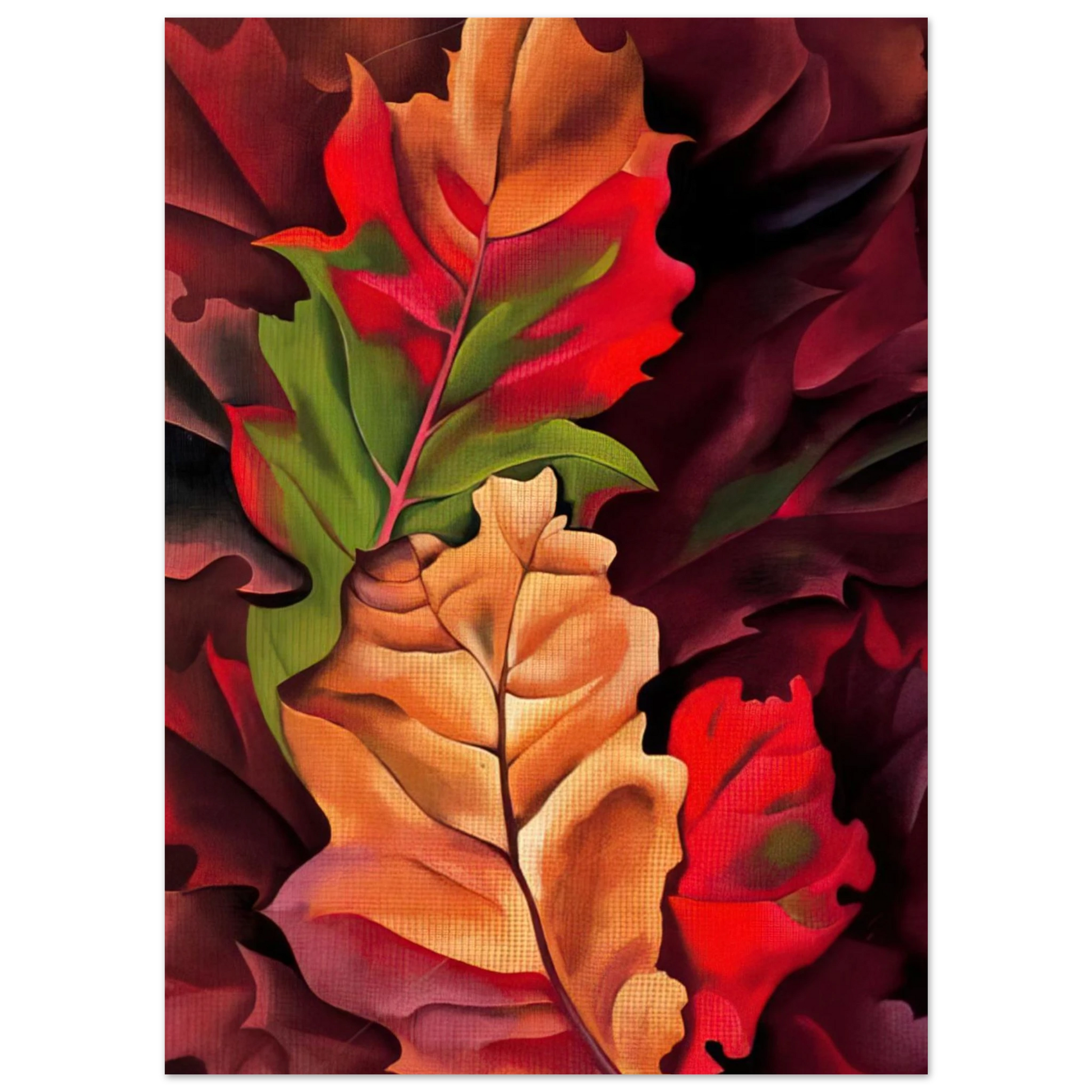 Georgia O'Keeffe - Autumn Leaves - Lake George, N.Y. Fine Art Poster - 75x100 cm / 30x40 inches