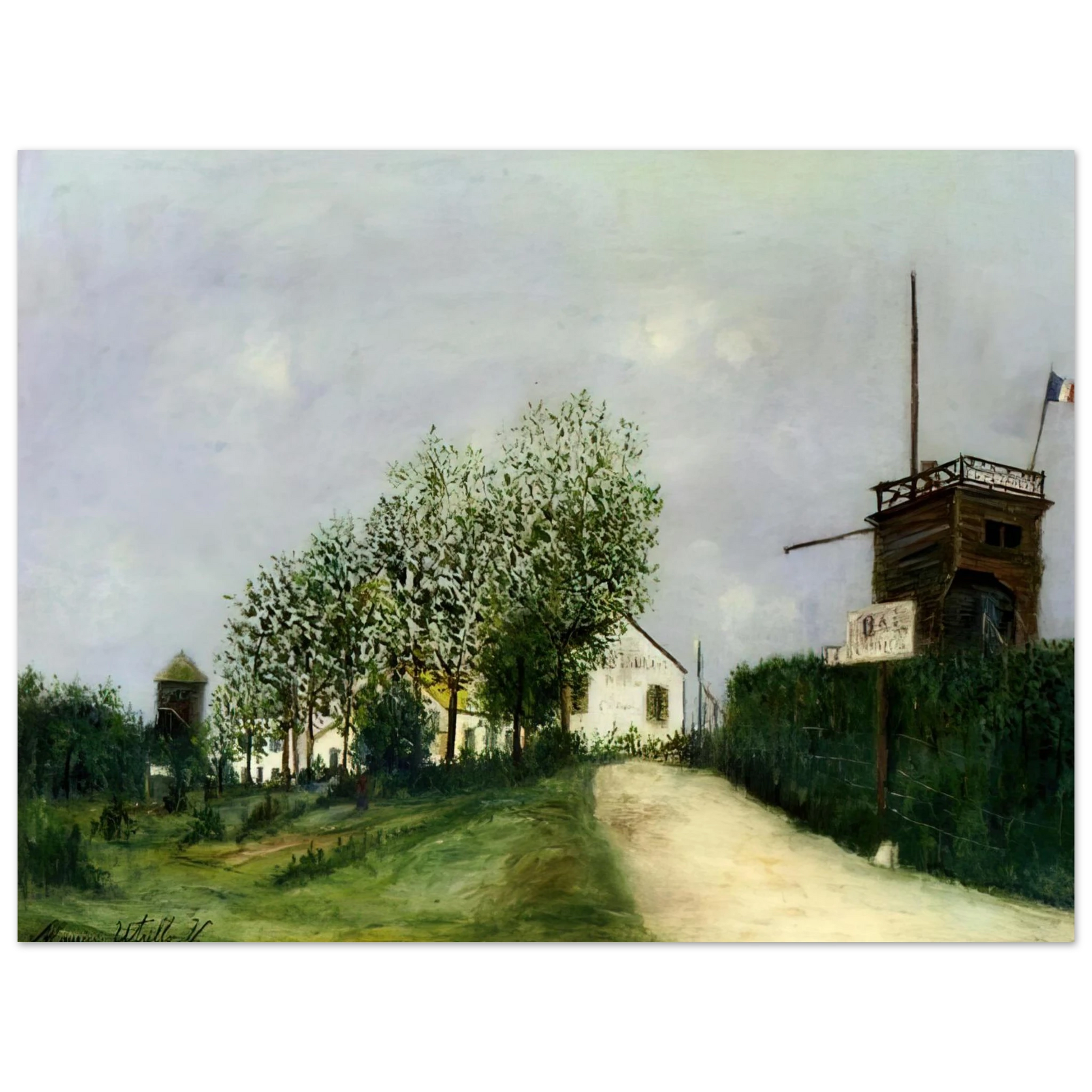 Maurice Utrillo - MOULIN IN SANNOIS Fine Art Poster - Default Title