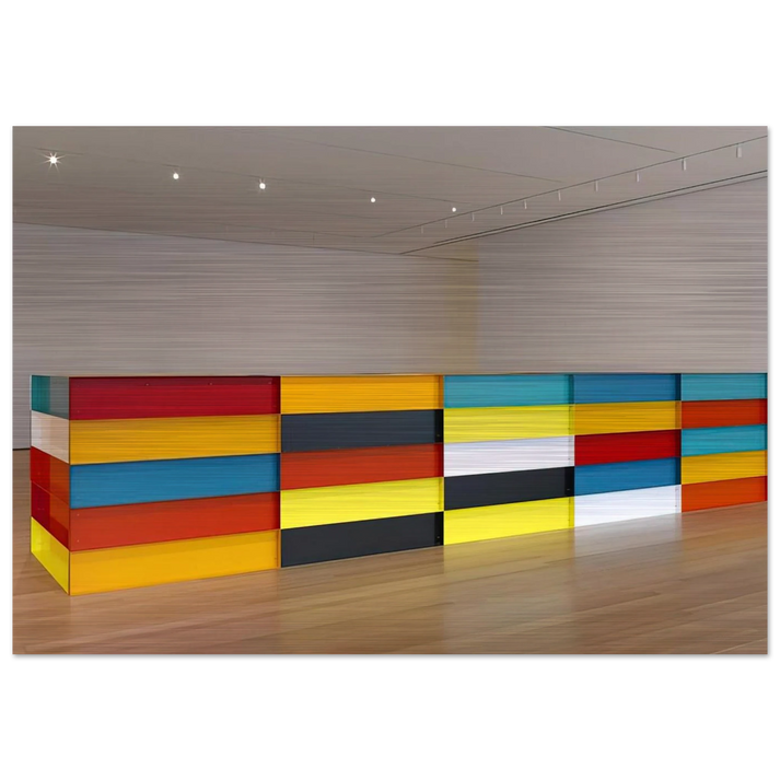 Untitled - 1991 - Donald Judd Brushed Aluminum Print - 70x100 cm / 28x40 inches | Donald Judd Aluminum Print | Donald Judd Prints