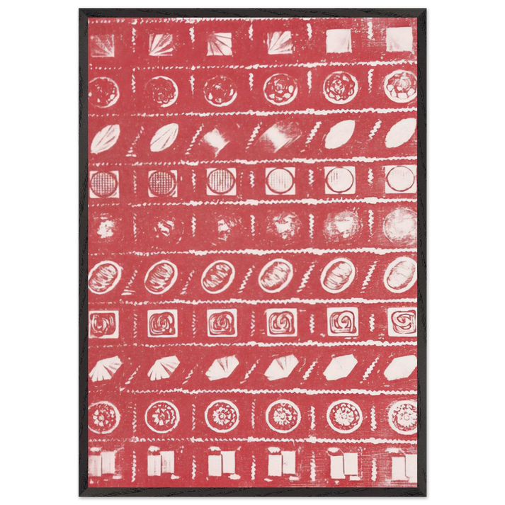 Candy Box - Andy Warhol 70x100 cm / 28x40 inches Framed Art Print – Black Wooden Frame