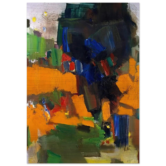 Deep Within the Ravine - Hans Hofmann Brushed Aluminum Print - 70x100 cm / 28x40 inches | Hans Hofmann Aluminum Print | Hans Hofmann Prints