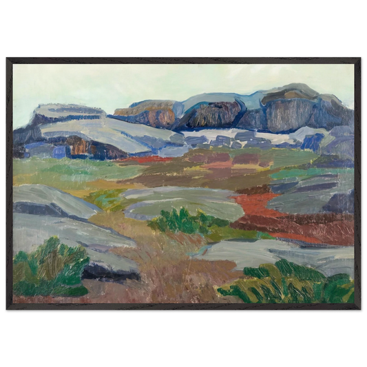 View from Pellinge - Expressionism - Tove Jansson Framed Art Print – Black Wooden Frame - Default Title - -Framed Art Print