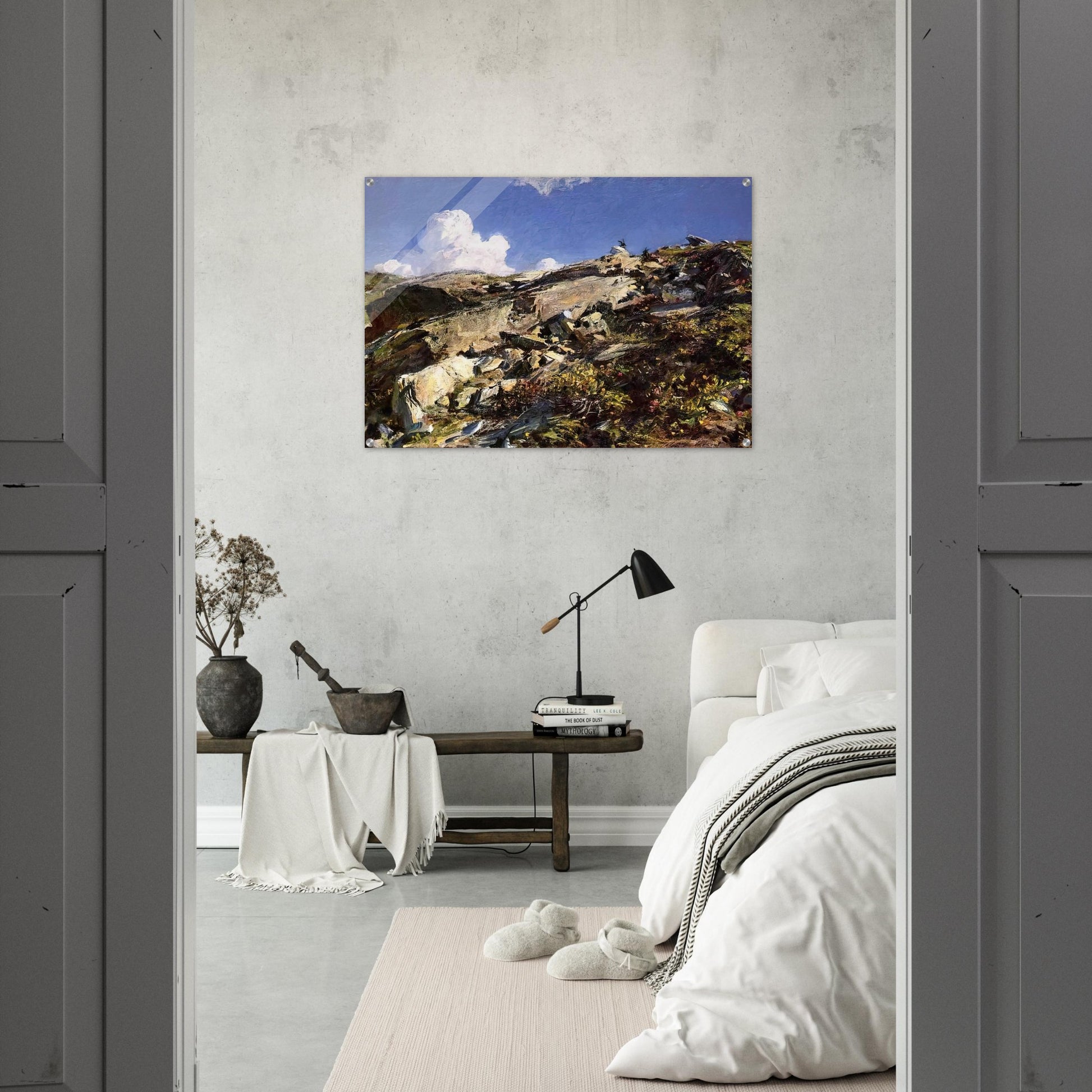 In the Alps - John Singer Sargent Acrylic Print - 70x100 cm / 28x40″ inches | John Singer Sargent Wall Art | John Singer Sargent Prints