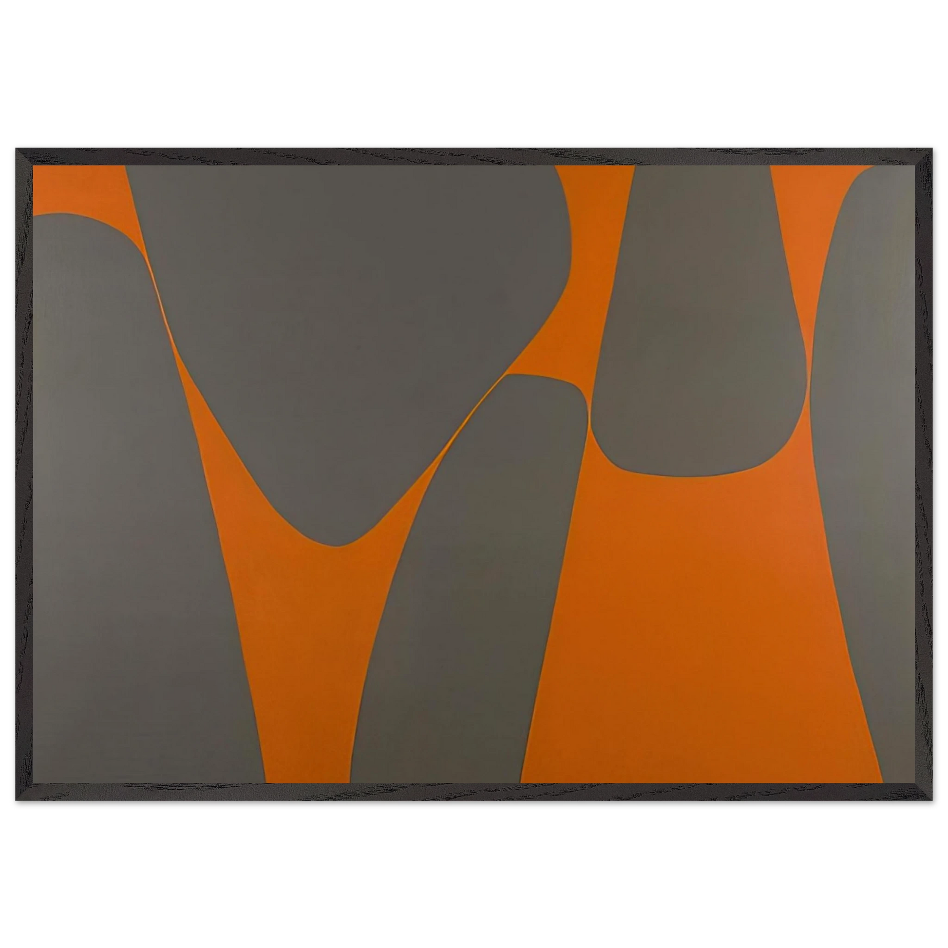 Magical Space Forms - 1962 - Lorser Feitelson Framed Art Print – Black Wooden Frame - Default Title - -Framed Art Print