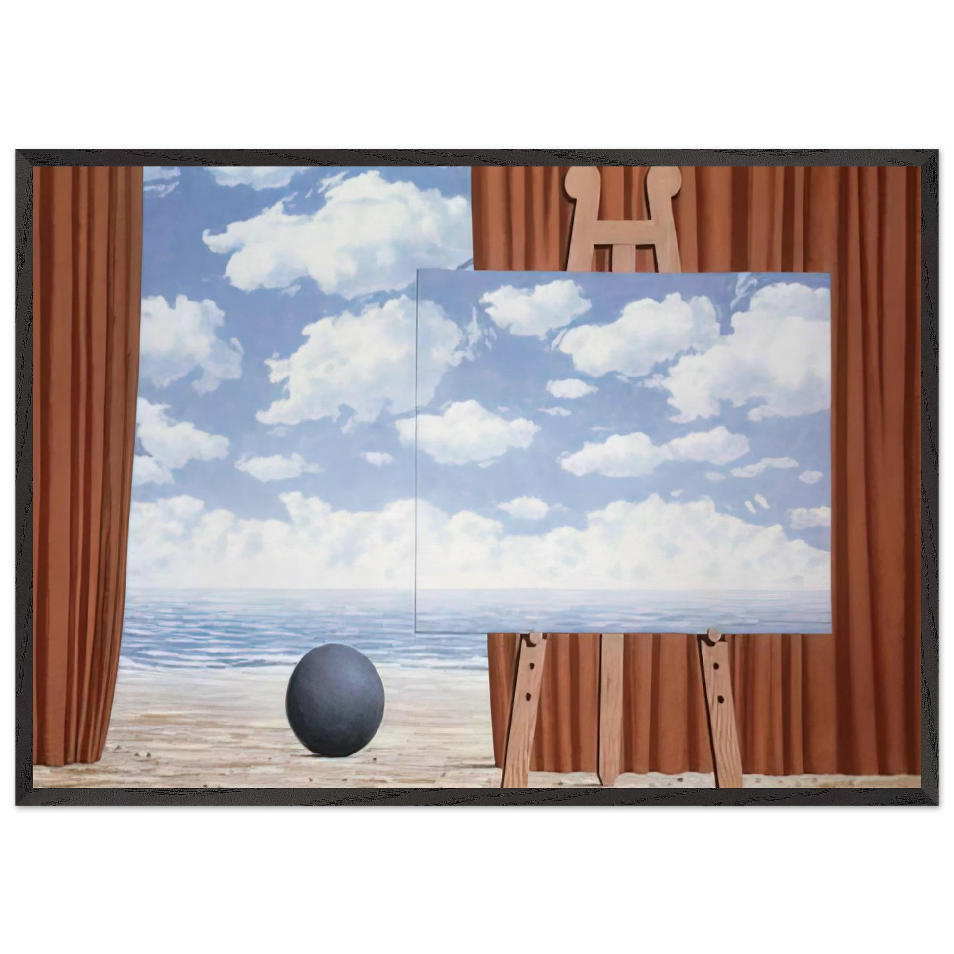 THE FAIR CAPTIVE 1965 - Rene Magritte Framed Art Print – Black Wooden Frame - Default Title - -Framed Art Print