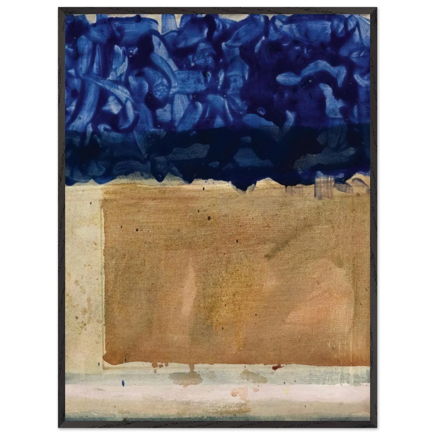 Helen Frankenthaler - Shoreline - 1952 Wall art - 60x90 cm / 24x36 inches - Premium Wooden Framed Poster With Fine Art Paper - Wood frame