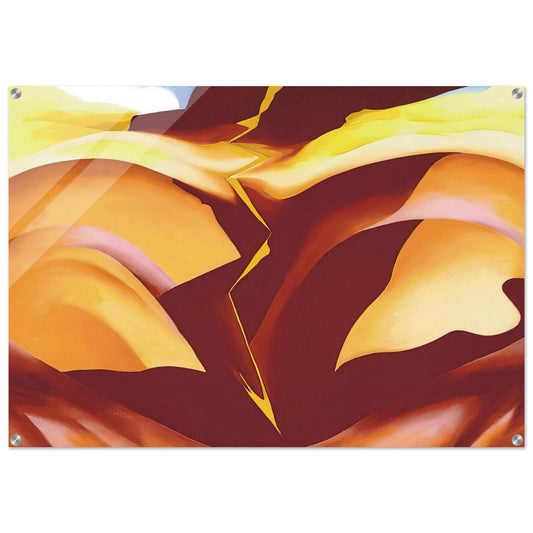 Black Place IV - Georgia O'Keeffe Acrylic Print - 70x100 cm / 28x40″ inches | Georgia O'Keeffe Wall Art | Georgia O'Keeffe Prints