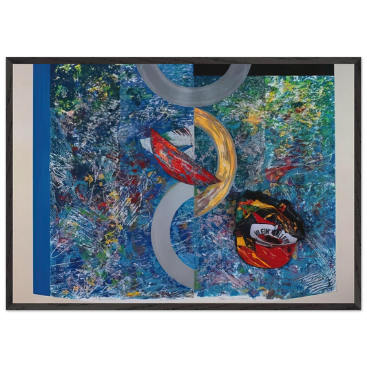 In Celebration - Sam Gilliam 70x100 cm / 28x40 inches Framed Art Print – Black Wooden Frame