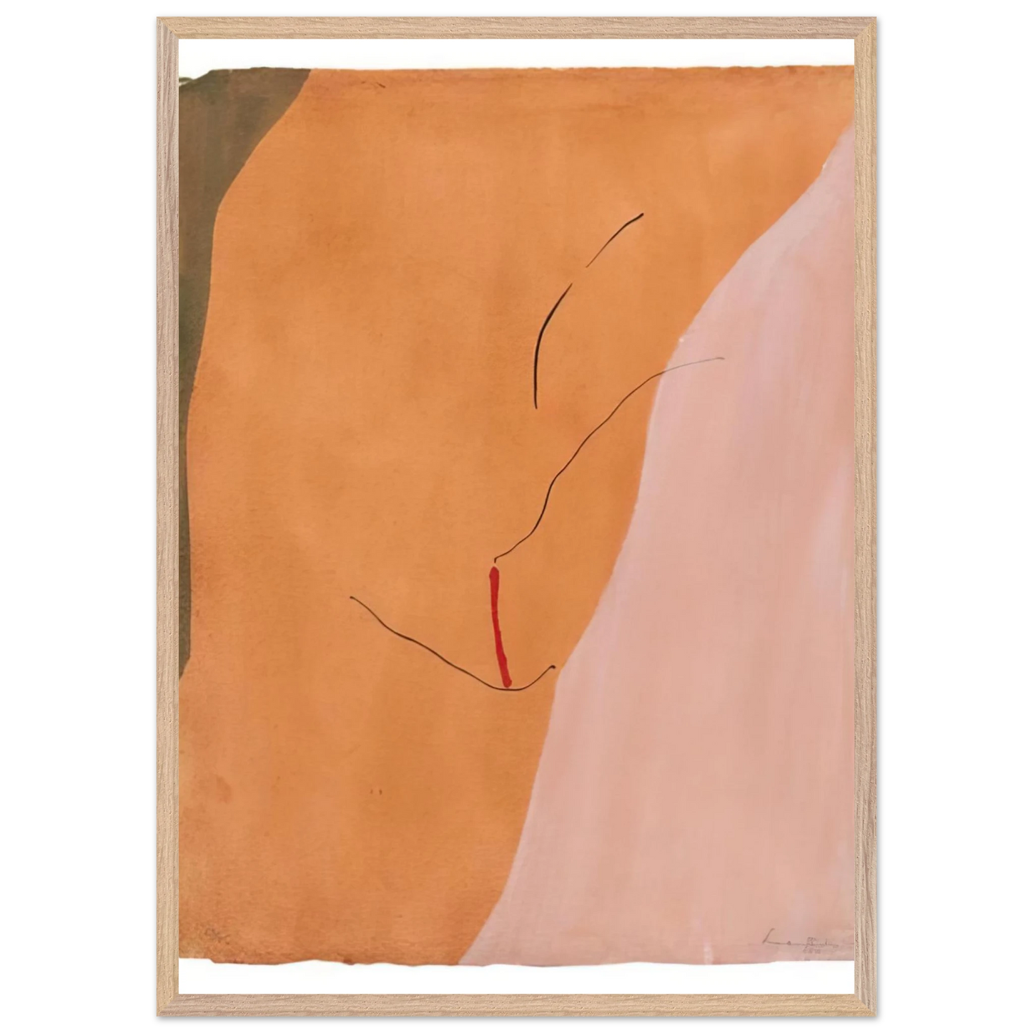 Helen Frankenthaler - Sanguine Mood - 1971 Wall art - 30x40 cm / 12x16 inches - Fine Art Poster - -