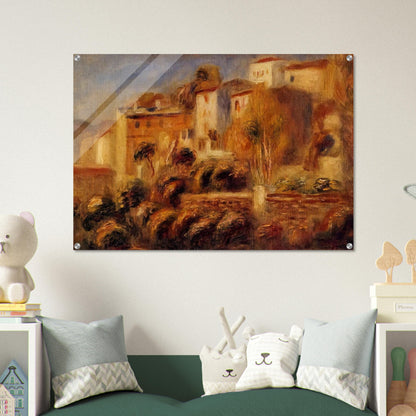 Houses at Cagnes - Pierre-Auguste Renoir Acrylic Print - 70x100 cm / 28x40″ inches