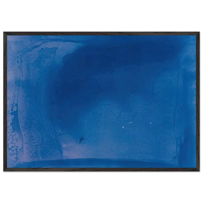 Corot s Mark - 1987 - Helen Frankenthaler 70x100 cm / 28x40 inches Framed Art Print – Black Wooden Frame