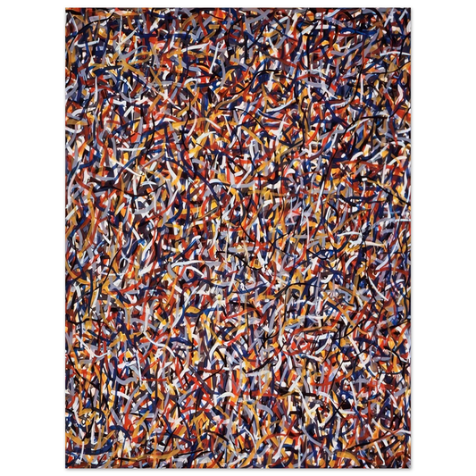 Sol LeWitt - Not Straight Brushstrokes in All Directions Fine Art Poster - Default Title