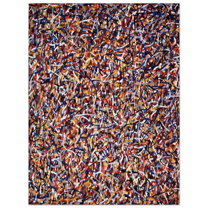 Sol LeWitt - Not Straight Brushstrokes in All Directions  75x100 cm / 30x40inches Fine Art Poster