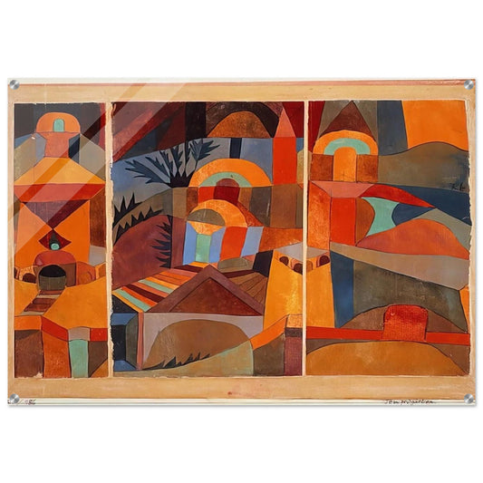 TEMPLE GARDENS 1920 - Paul Klee Acrylic Print - 70x100 cm / 28x40″ inches