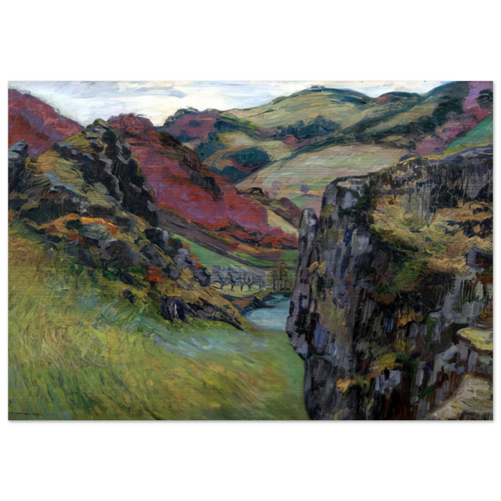 Landscape near Saint-Julien-des-Chazes - Armand Guillaumin Brushed Aluminum Print - 70x100 cm / 28x40 inches | Armand Guillaumin Aluminum Print | Armand Guillaumin Prints