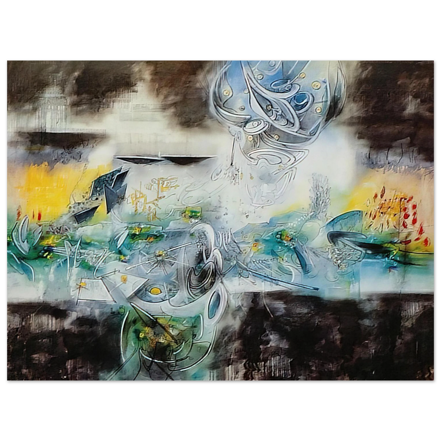 Roberto Matta - ABRIR EL CUBO Y ENCONTRAR LA VIDA Fine Art Poster - Default Title