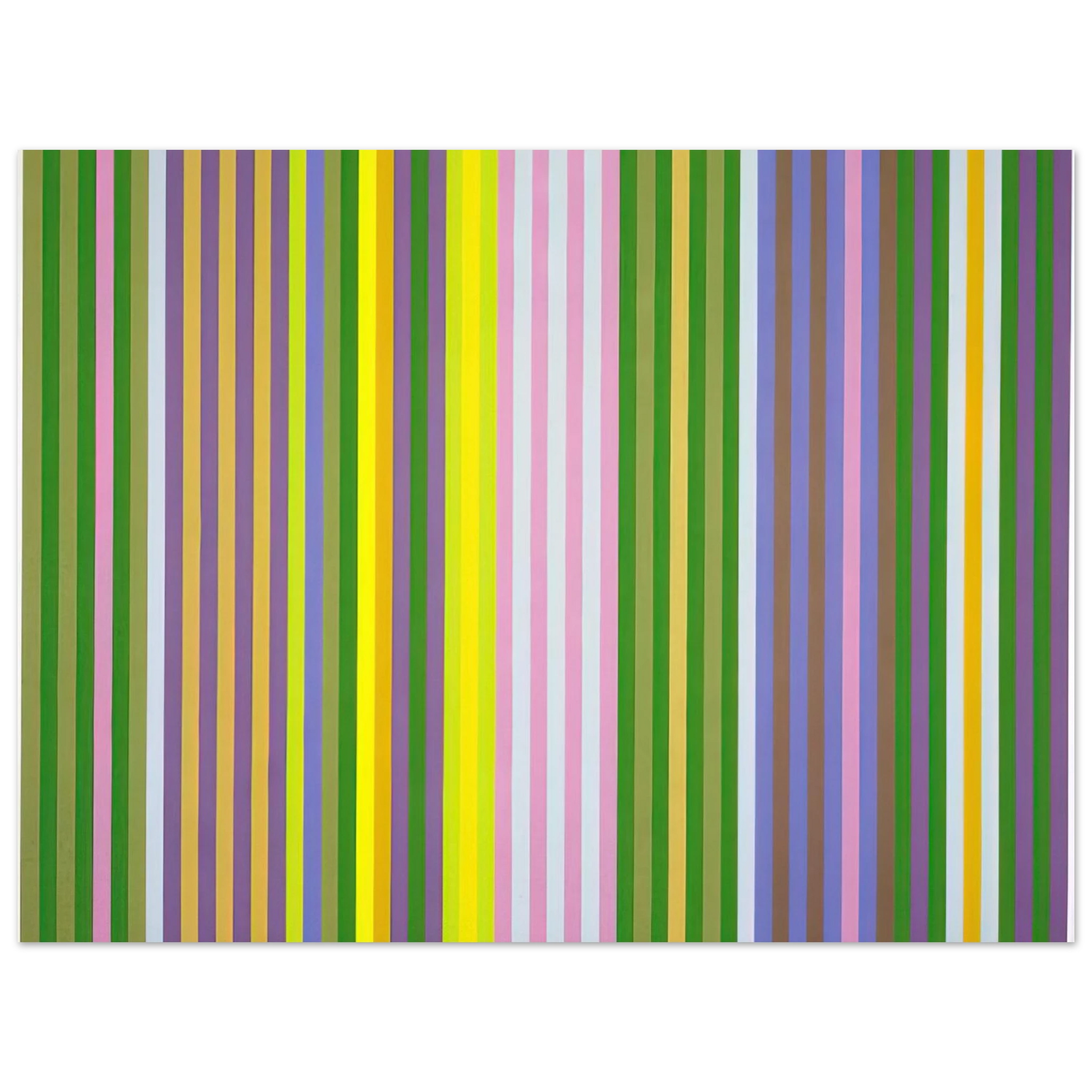 Gene Davis - Zebra - 1969 Fine Art Poster - Default Title