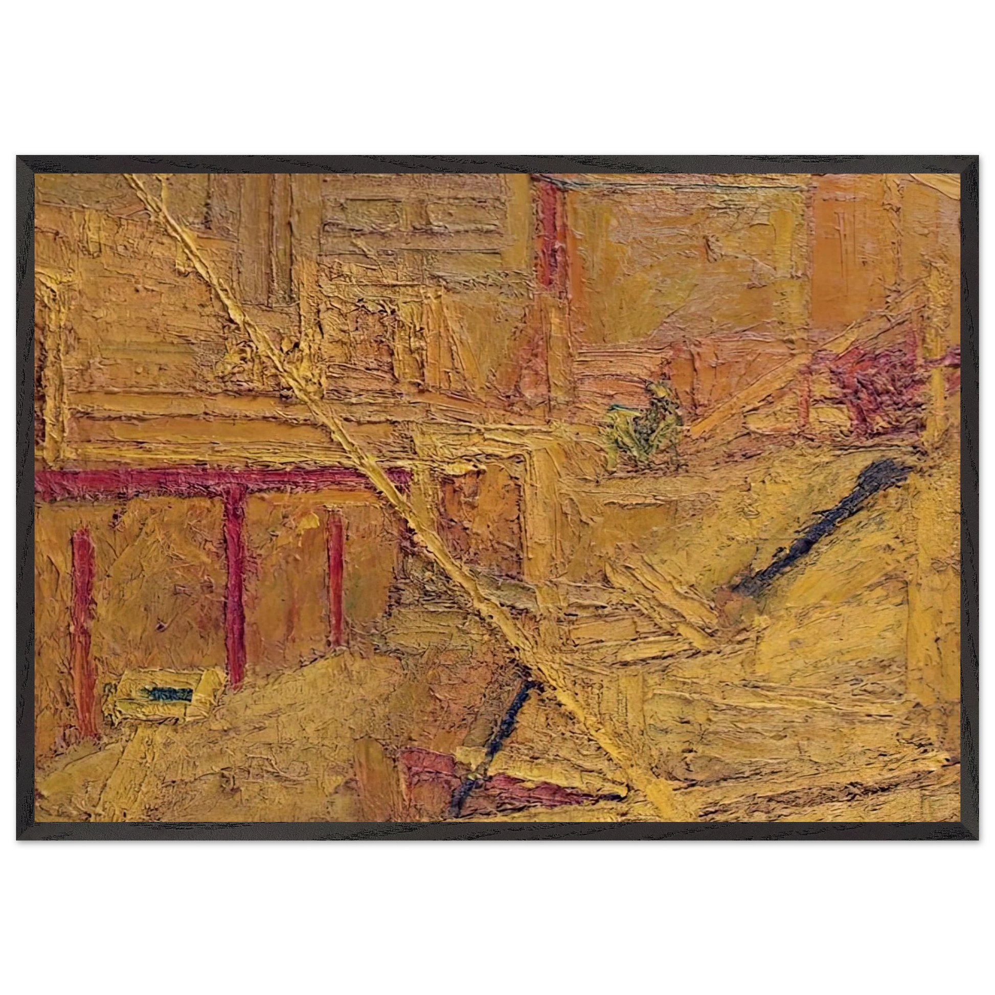 MAPLES DEMO - Frank Auerbach Framed Art Print – Black Wooden Frame - Default Title - -Framed Art Print