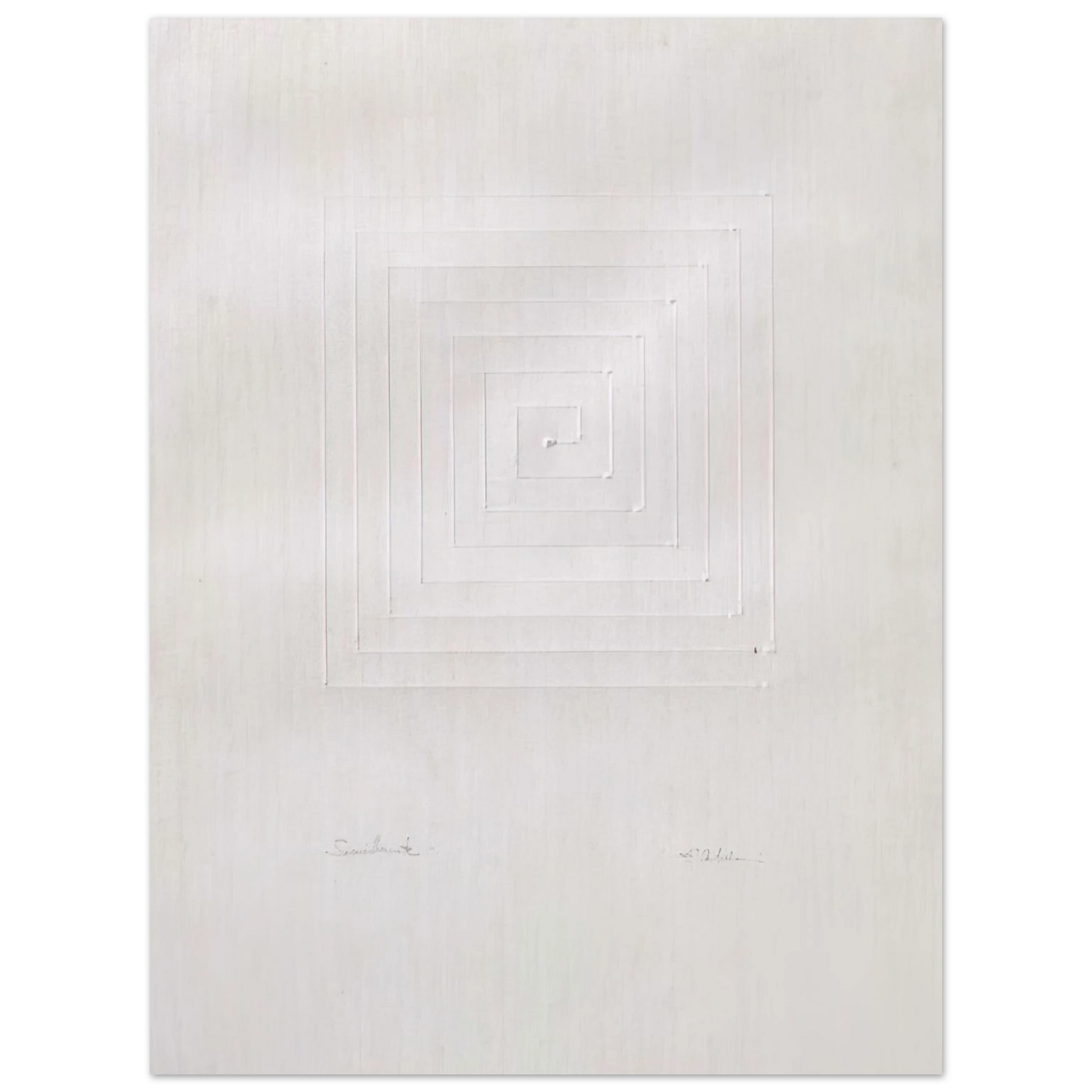 Enrico Castellani - Similmente - Spatialism Fine Art Poster - Default Title