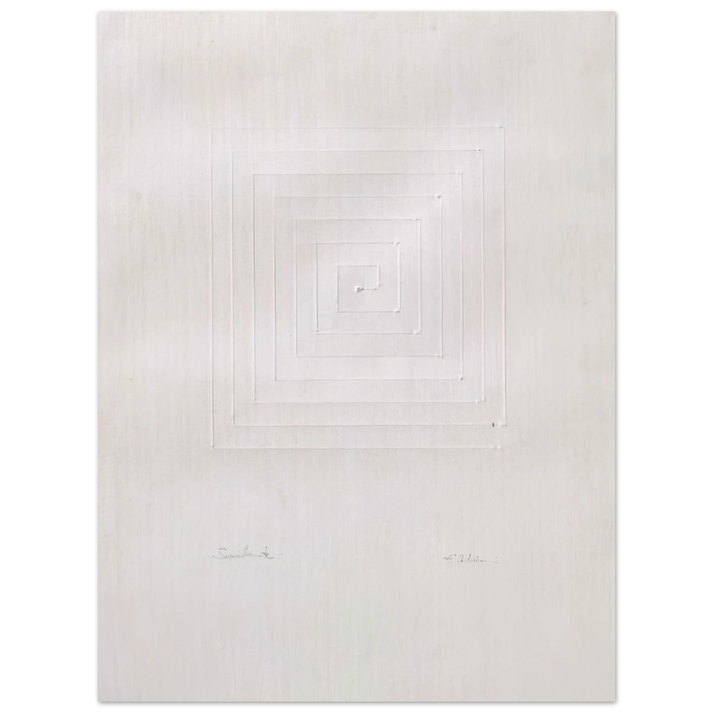 Enrico Castellani - Similmente - Spatialism  75x100 cm / 30x40inches Fine Art Poster
