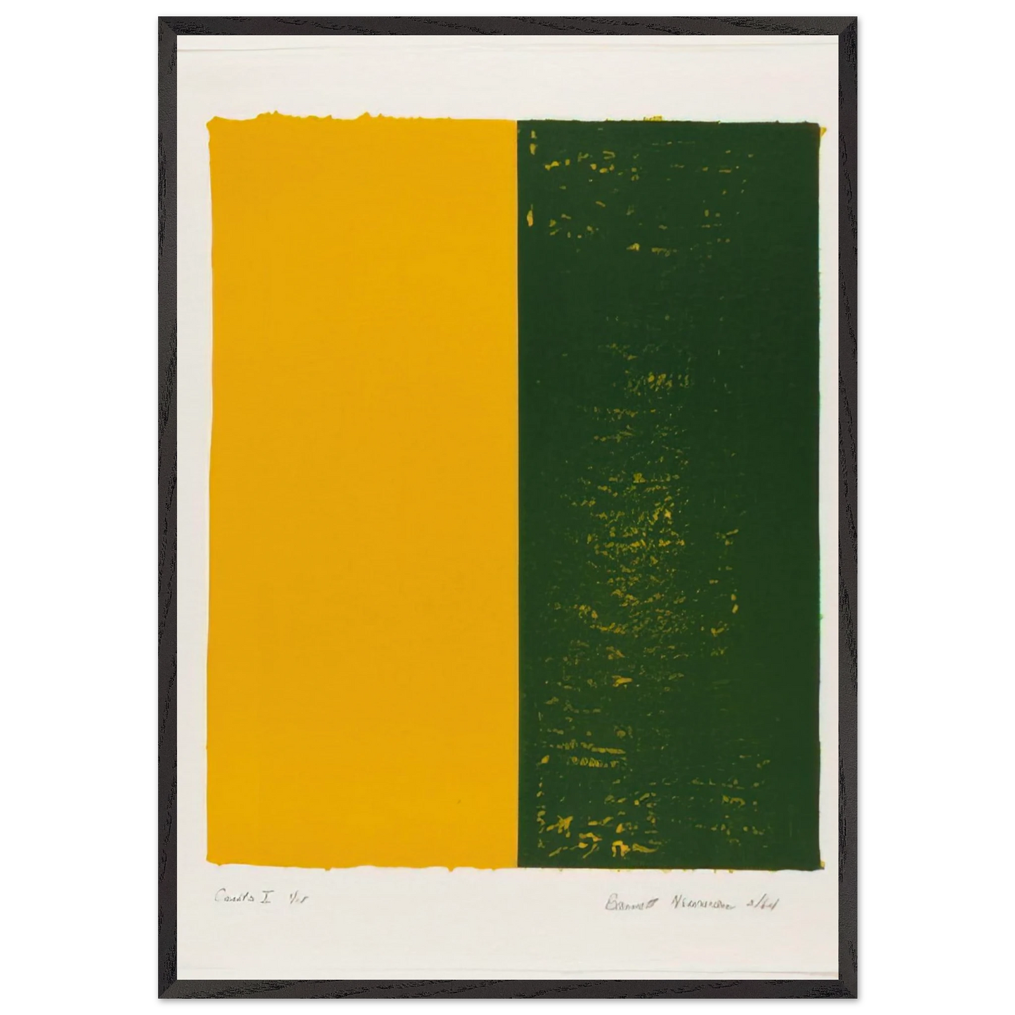 Canto X - Barnett Newman Framed Art Print – Black Wooden Frame - Default Title - -Framed Art Print