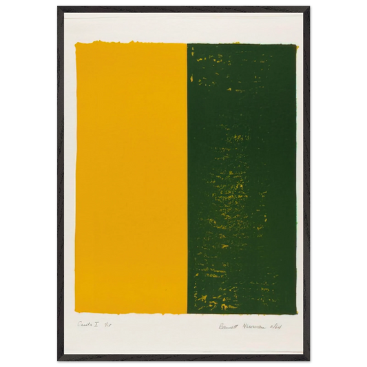 Canto X - Barnett Newman Framed Art Print – Black Wooden Frame - Default Title - -Framed Art Print