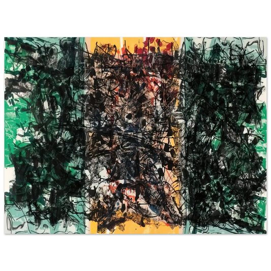 Jean-Paul Riopelle - Triptyque orange Fine Art Poster - Default Title