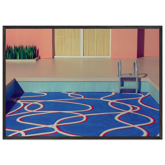 David Hockney N18 - David Hockney 70x100 cm / 28x40 inches Framed Art Print – Black Wooden Frame | David Hockney Art | Artwork by David Hockney