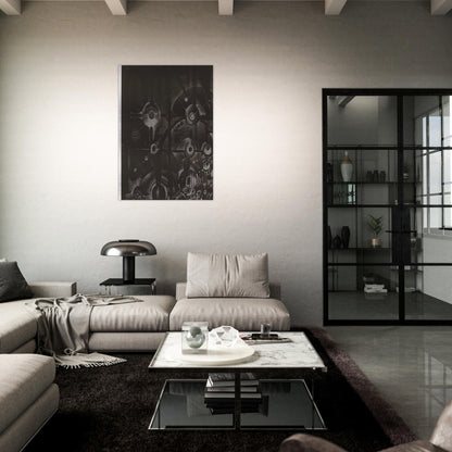 UNTITLED 1998 - Lee Bontecou Brushed Aluminum Print - 70x100 cm / 28x40 inches | Lee Bontecou Aluminum Print | Lee Bontecou Prints