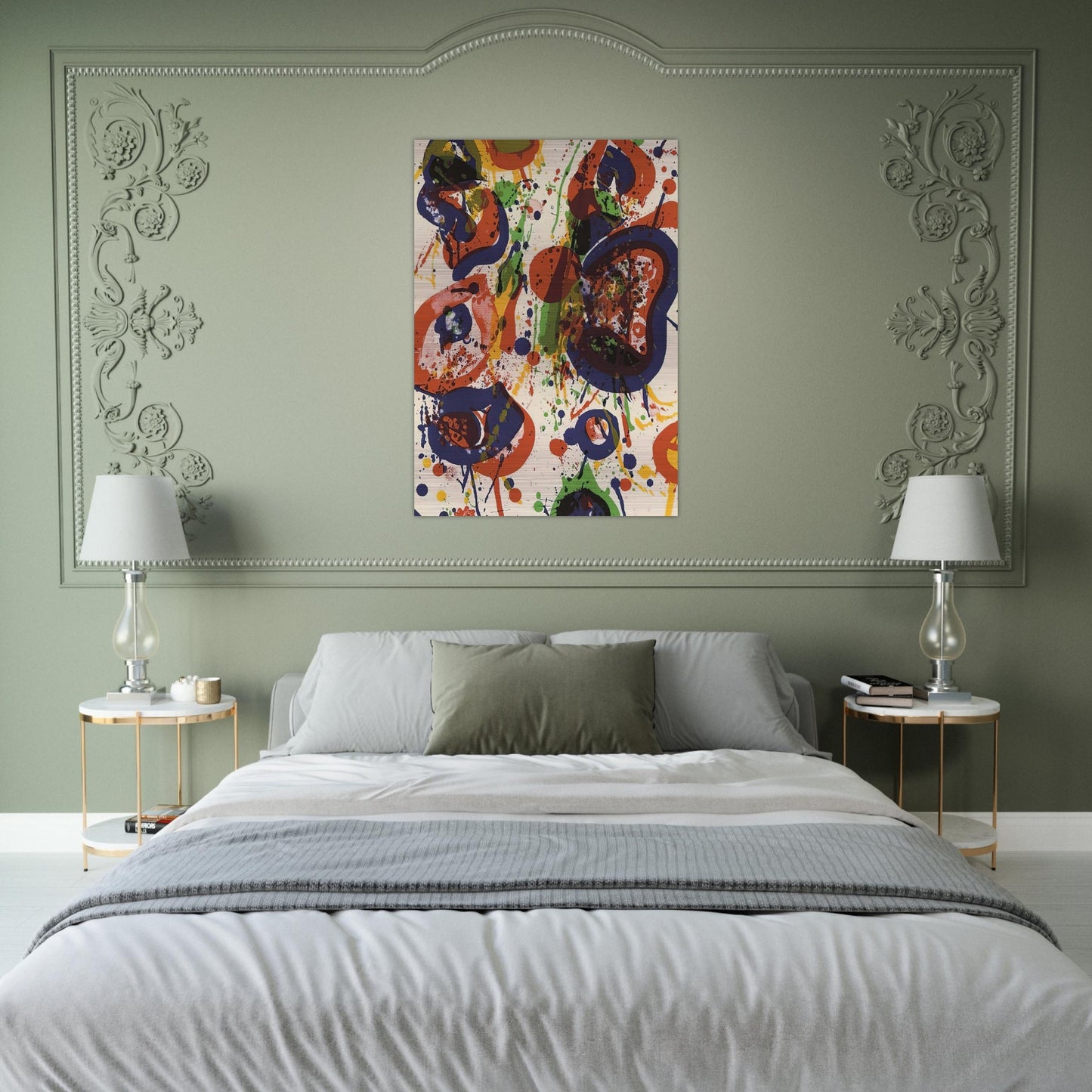 Untitled  from Pasadena Box   Lembark L59  - Sam Francis Brushed Aluminum Print - 70x100 cm / 28x40 inches | Sam Francis Aluminum Print | Sam Francis Prints