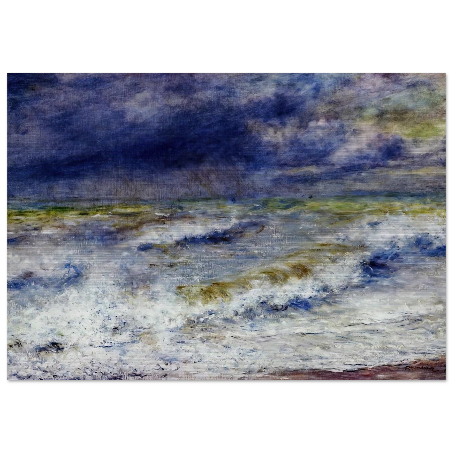 Seascape - Pierre-Auguste Renoir Brushed Aluminum Print - 70x100 cm / 28x40 inches | Pierre-Auguste Renoir Aluminum Print | Pierre-Auguste Renoir Prints