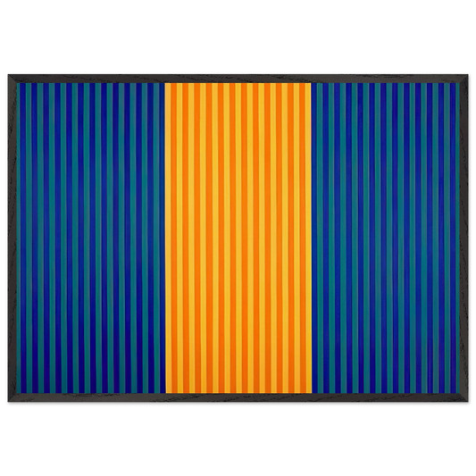 Toms Furnace - 1961 - Gene Davis Framed Art Print – Black Wooden Frame - Default Title - -Framed Art Print