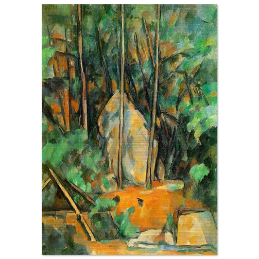 In the Park of Chateau Noir - Paul Cézanne Brushed Aluminum Print - 70x100 cm / 28x40 inches | Paul Cézanne Aluminum Print | Paul Cézanne Prints