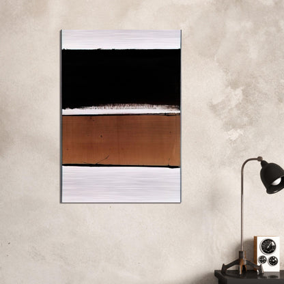 B-Walnut Stain - 1998 - Pierre Soulages Brushed Aluminum Print - 70x100 cm / 28x40 inches | Pierre Soulages Aluminum Print | Pierre Soulages Prints