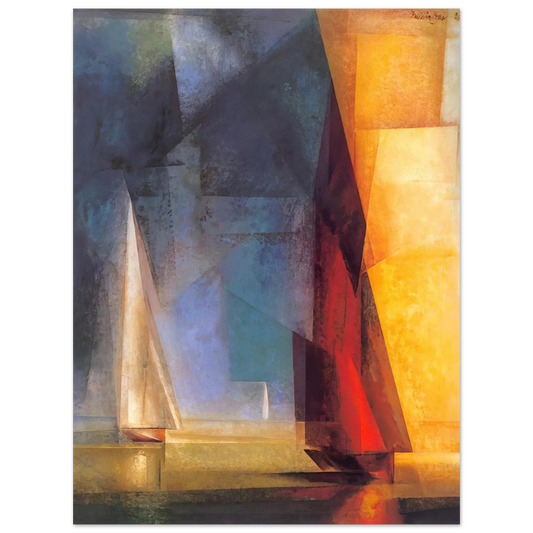 Lyonel Feininger - STILLER TAG AM MEER III 1929 Fine Art Poster - Default Title