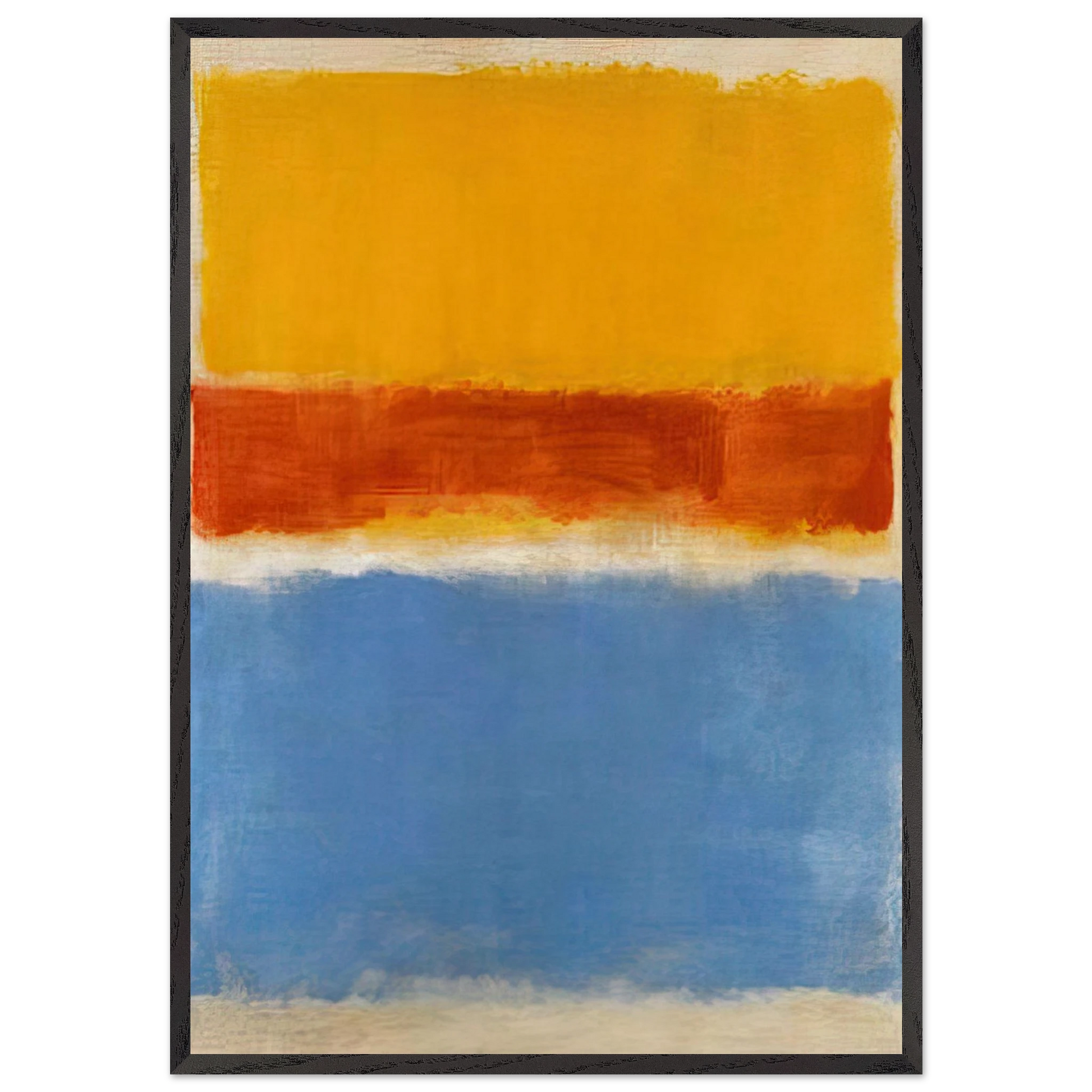 Untitled Yellow Red and Blue - 1953 - Mark Rothko Framed Art Print – Black Wooden Frame - Default Title - -Framed Art Print