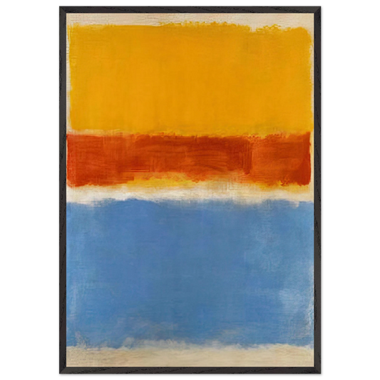 Untitled Yellow Red and Blue - 1953 - Mark Rothko Framed Art Print – Black Wooden Frame - Default Title - -Framed Art Print