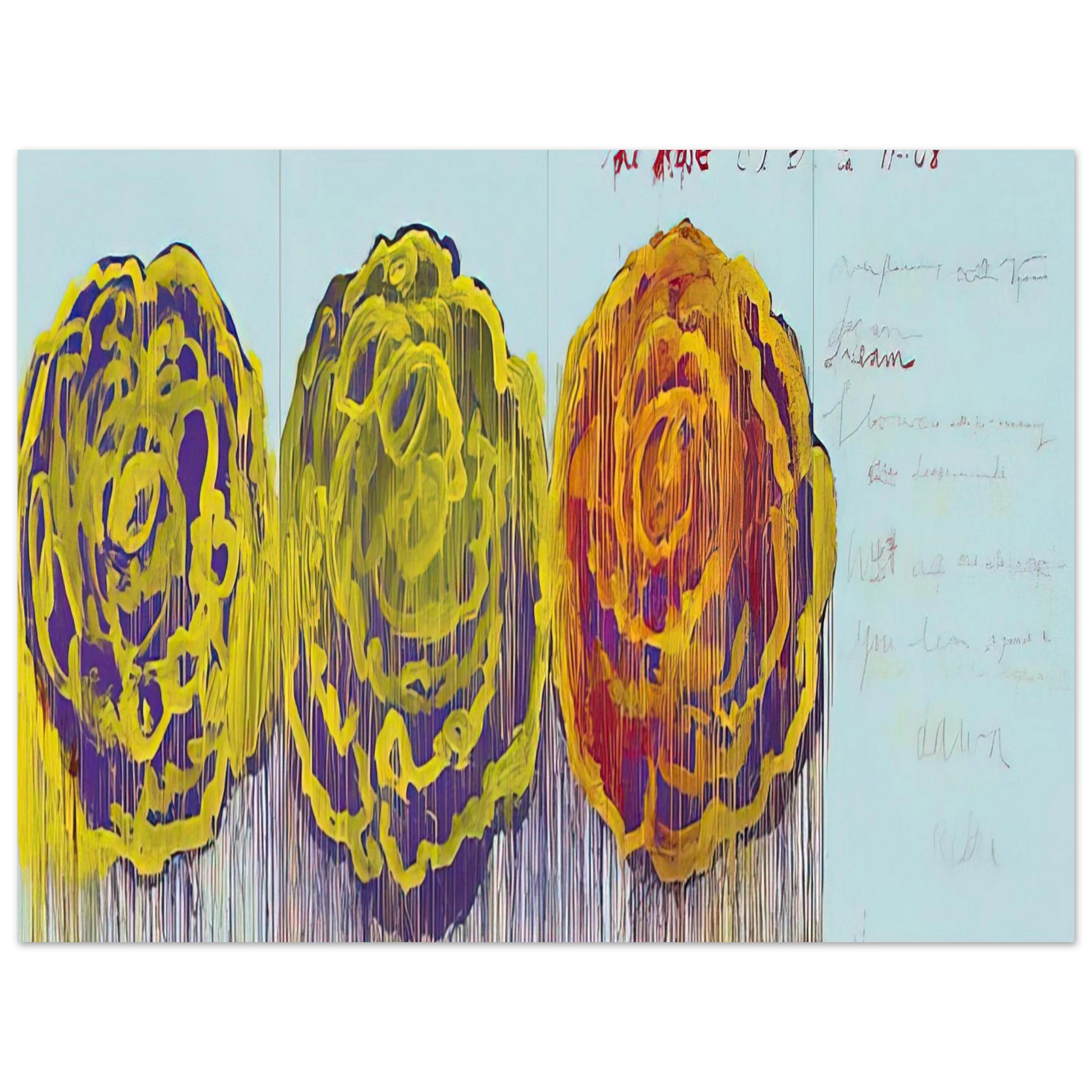 Cy Twombly - The Rose  III  Fine Art Poster - Default Title