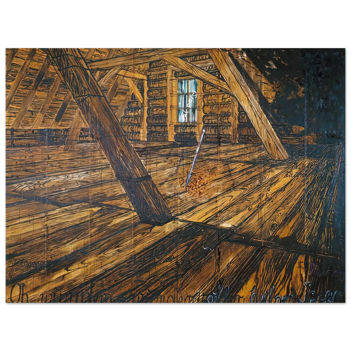 Anselm Kiefer - PARSIFAL III 1973  75x100 cm / 30x40inches Fine Art Poster