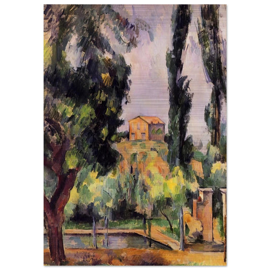 Jas de Bouffan - Paul Cézanne Brushed Aluminum Print - 70x100 cm / 28x40 inches | Paul Cézanne Aluminum Print | Paul Cézanne Prints