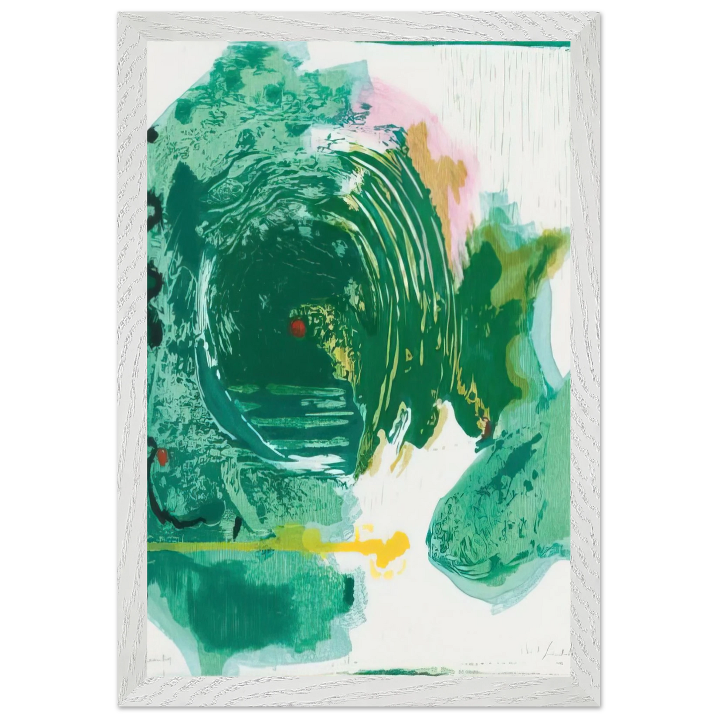 Helen Frankenthaler - Radius - 1993 Wall art - 45x60 cm / 18x24 inches - Premium Wooden Framed Poster With Fine Art Paper - Wood frame