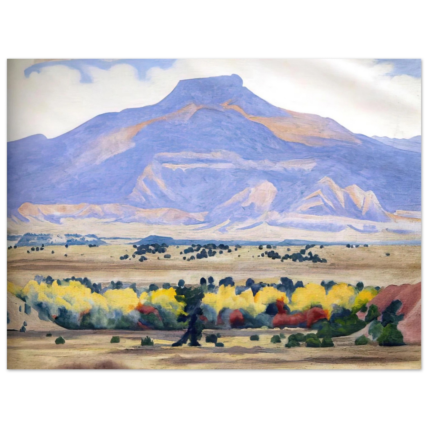 Georgia O'Keeffe - Pedernal Fine Art Poster - 13x18 cm / 5x7 inches